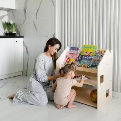 Estante Montessori Multiuso 2 em 1