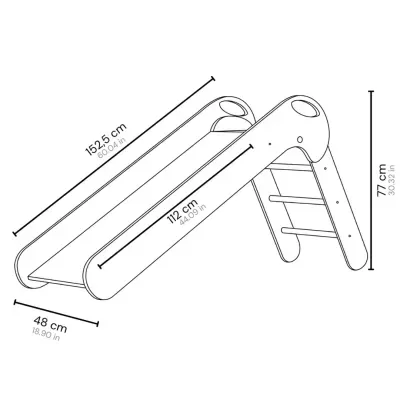 Escorrega de Madeira DOBRÁVEL