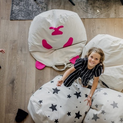 Pufe Grande Bini PANDA - Alça Preta