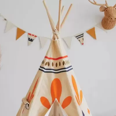 Conjunto Tipi NATIVE VIBE – Tenda, Tapete e Almofada