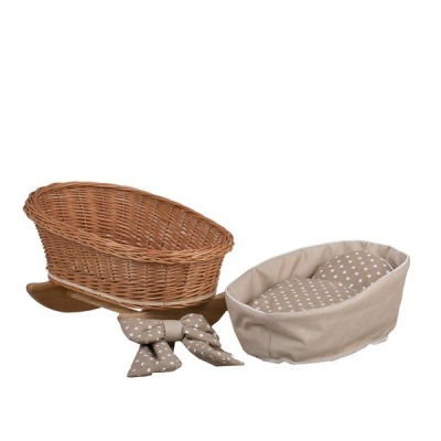 Berço Vime de BALANÇO para Bonecas