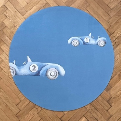 Tapete Educativo Natural Carros de Corrida para Bebés PRIME