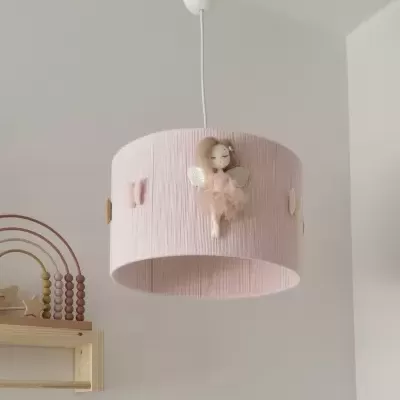 Candeeiro de Teto FADA Rosa