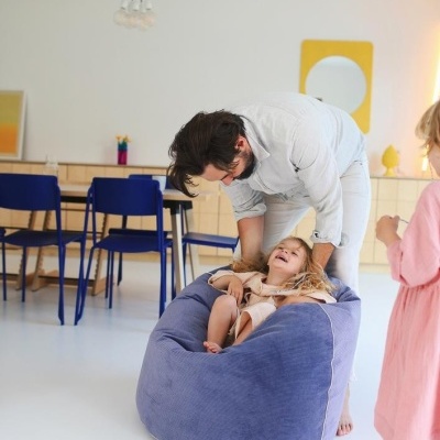 Pufe de Veludo Cotelê BINI COZY | L