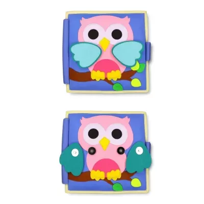 Corujinha - Livro Sensorial de 6 Páginas