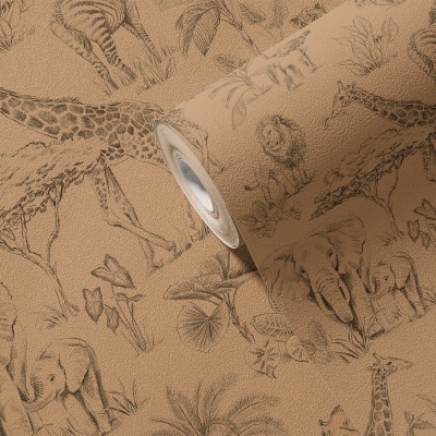 Papel de Parede Safari CASTANHO
