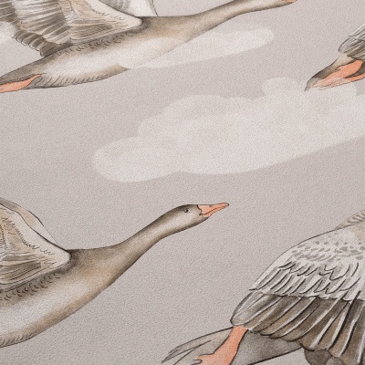 Papel de Parede Gansos BEGE