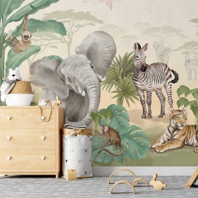 Papel de Parede Animais SAFARI