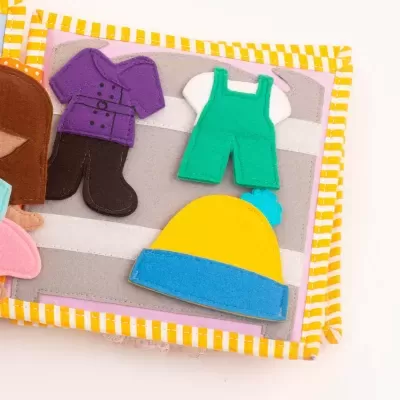 Lar Doce Lar - Mini Livro Sensorial de 6 Páginas