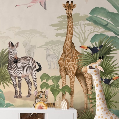 Papel de Parede Animais SAFARI