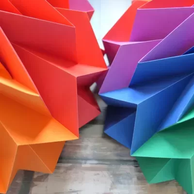 Candeeiro de Teto Origami ARCO-ÍRIS
