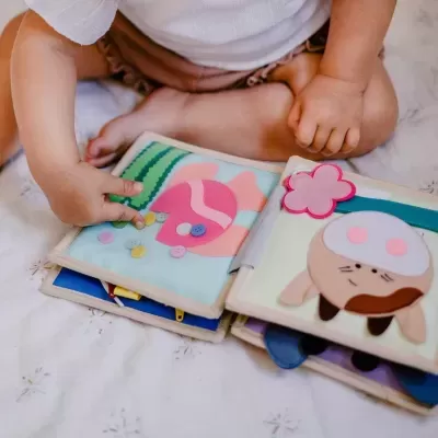 Pássaro Mágico - Mini Livro Sensorial de 6 Páginas