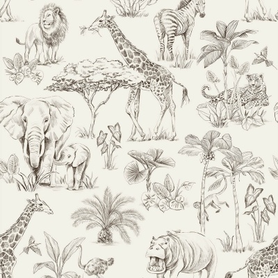 Papel de Parede Safari CREME