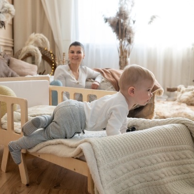 Cama Infantil MODULAR Montessori com Colchão