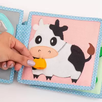 Abelhinha - Mini Livro Sensorial de 6 Páginas