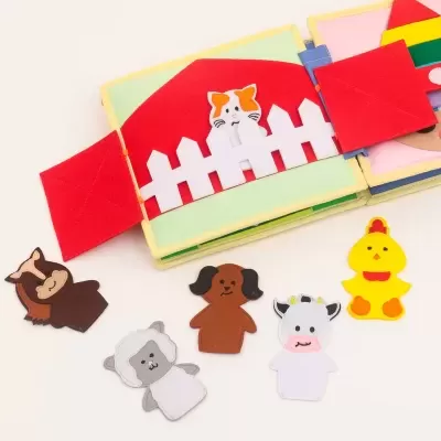 Corujinha - Livro Sensorial de 6 Páginas