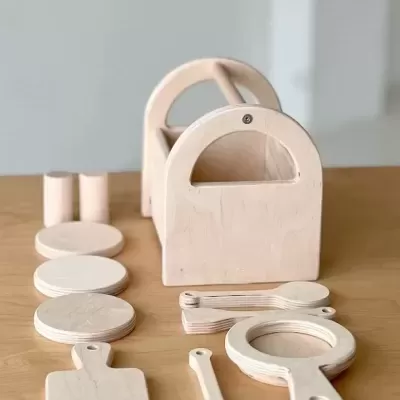 Cozinha Infantil de Madeira