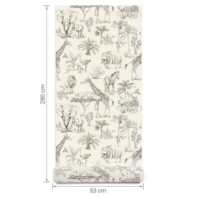 Papel de Parede Safari CREME