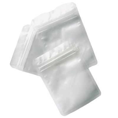 10 SACOS C/ FECHO TRANSPARENTE FOSCO