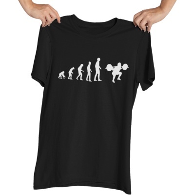 TSHIRT ADULTO EVOLUÇÃO DO HOMEM