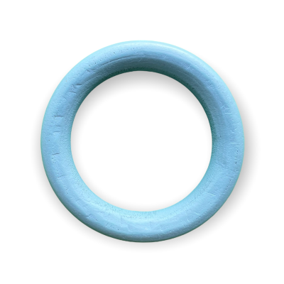 ARGOLA MADEIRA AZUL 7CM