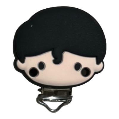 MOLA PRENDE CHUPETA SILICONE SUPER HOMEM