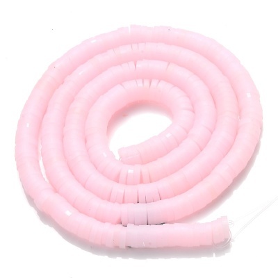 CONTAS DE ARGILA ROSA TRANSPARENTE