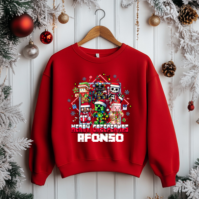 SWEATSHIRT NATAL MINECRAFT
