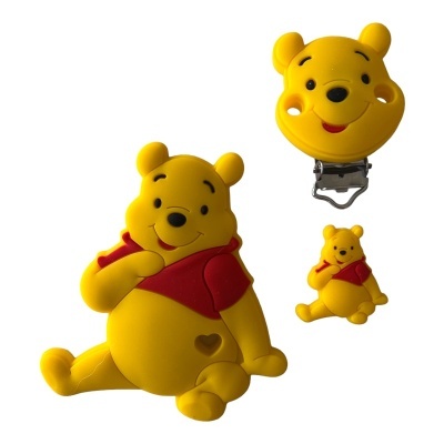 CONJUNTO SILICONE WINNIE THE POOH