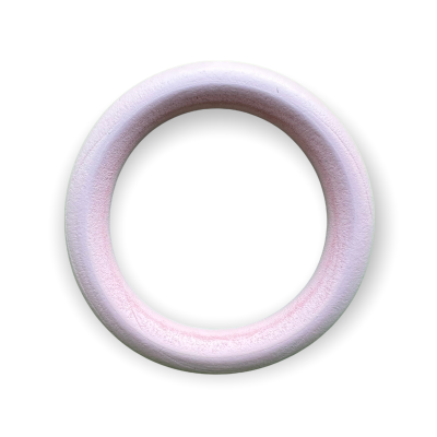 ARGOLA MADEIRA ROSA 7CM