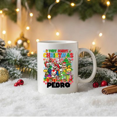 CANECA NATAL SUPER MÁRIO