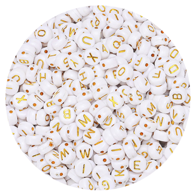 MISSANGA BRANCA LETRA DOURADA