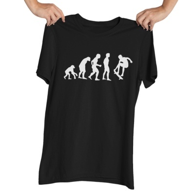 TSHIRT ADULTO EVOLUÇÃO DO HOMEM