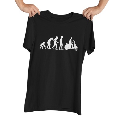 TSHIRT ADULTO EVOLUÇÃO DO HOMEM