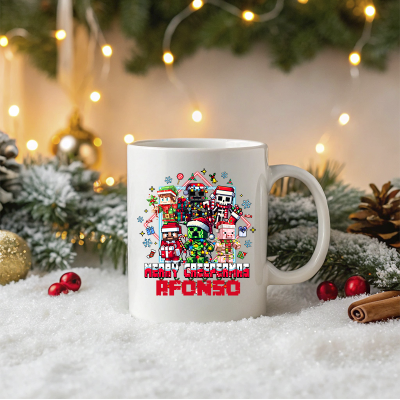 CANECA NATAL MINECRAFT