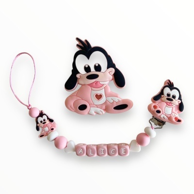 CONJUNTO SILICONE PATETA ROSA