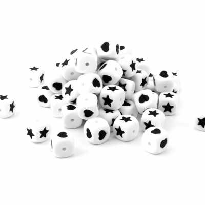 Conta com coração 12mm