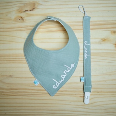 Kit babete + fita musselina Personalizado