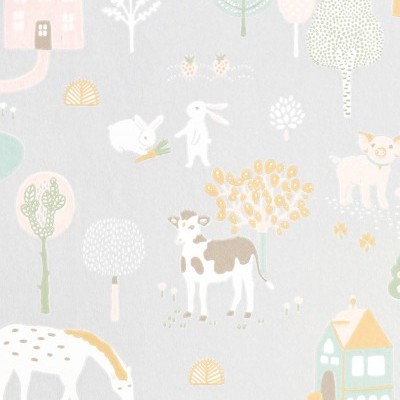 Papel de parede My Farm - 3 cores disponíveis