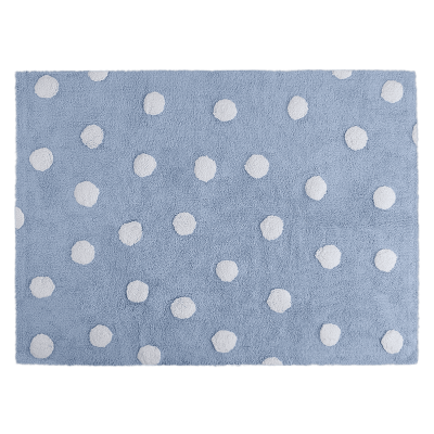 Tapete lavável Polka Dots azul