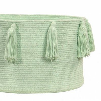 Cesto Tassels menta suave