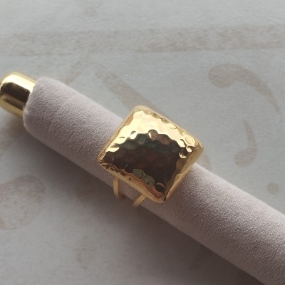 Anel Geométrico Quadrado