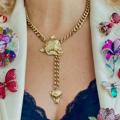 Colar Pantera - aço