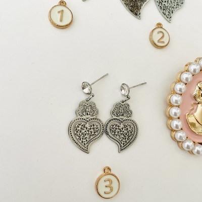 Brincos Corações de Viana - mod #2