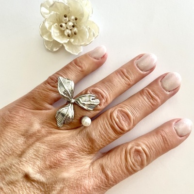 Anéis em aço ajustáveis - prateados #213