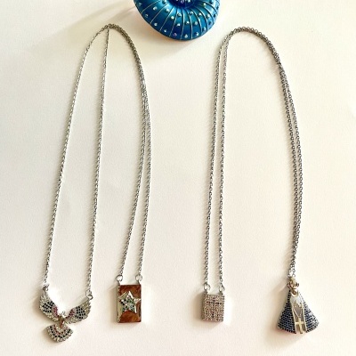 Nossa Sra Aparecida e Espirito Santo - Colares Escapulário #25