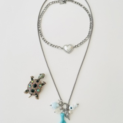 Colar coração ou colar coral