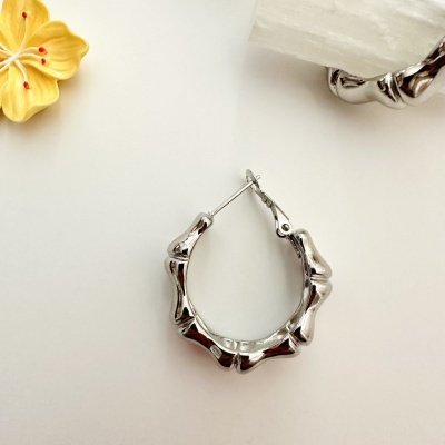 Argolas  prateadas #16*