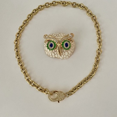 Colar fecho zircónias