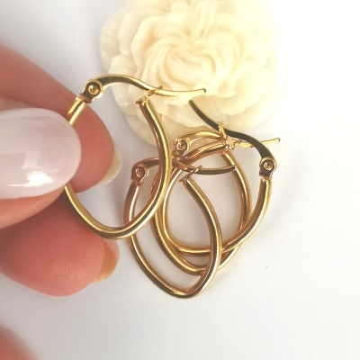 Argolas aço, ovais*